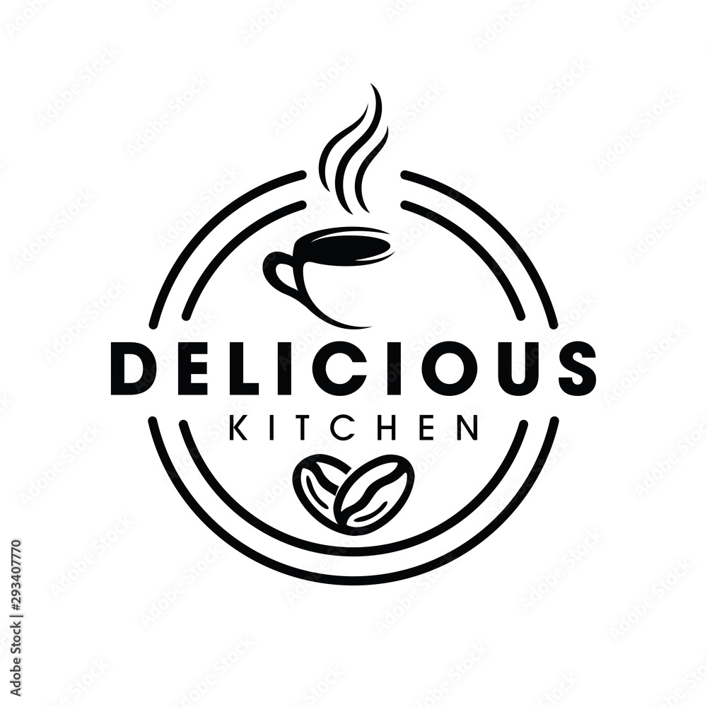 Fototapeta Coffee, Coffe Shop, Cafe Logo Design Inspiration Vector
