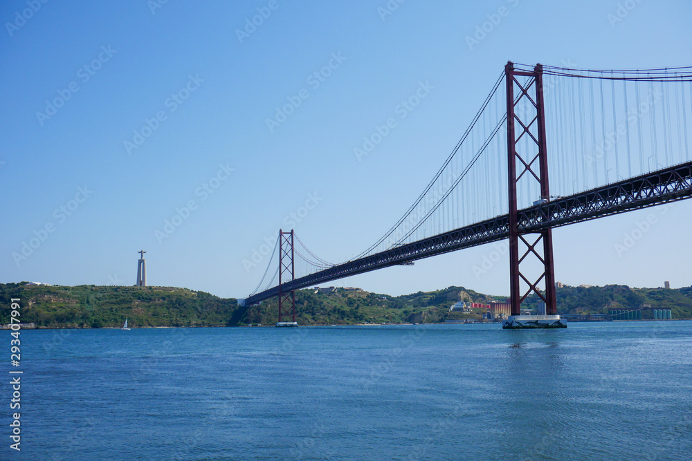 bridge sea  water banks Portugal