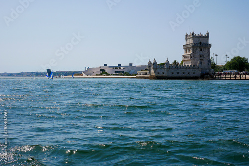 castle Portugal sea beach waives sky