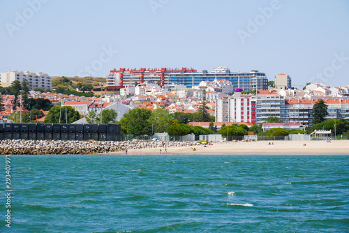 condo Portugal beach sea banks sky blue