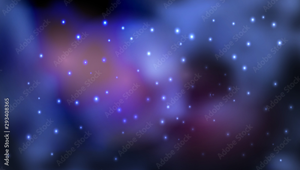 Obraz premium Cosmic background with galaxy, space, nebula and shining stars