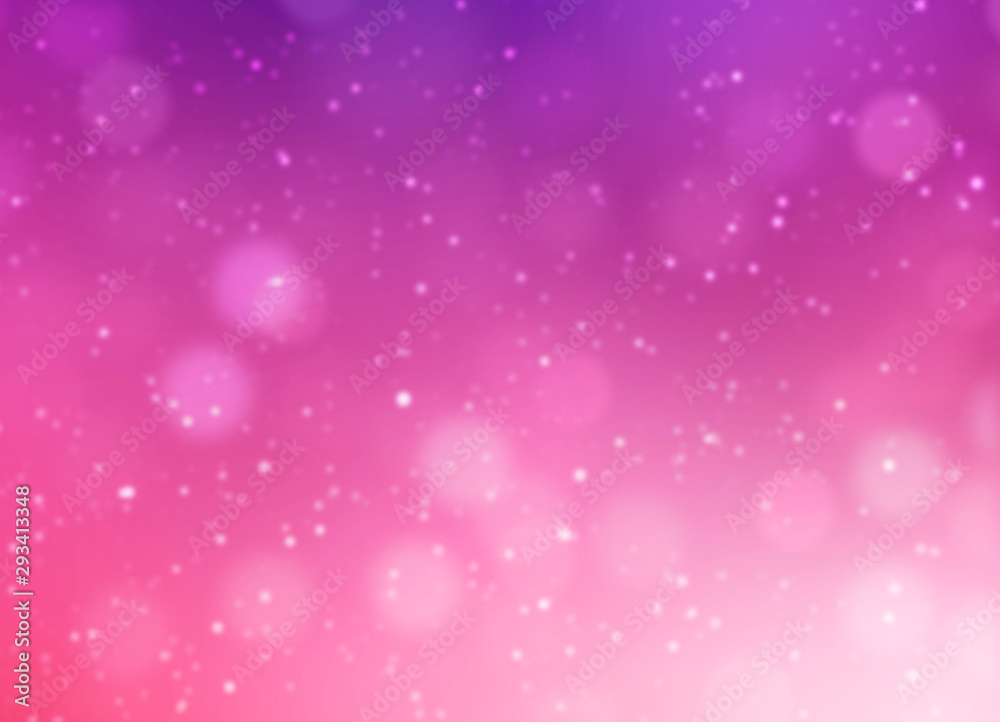 Pink Background With Shiny Flying Particles