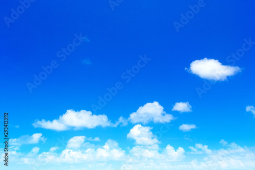 clouds in the blue sky