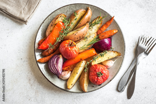 Oven roasted vegetables