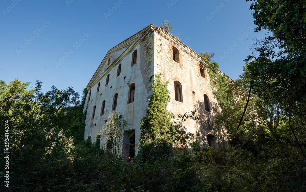 Ruins of a big industrial building