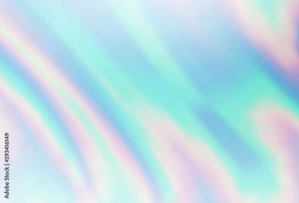 Light BLUE vector template with bent lines.