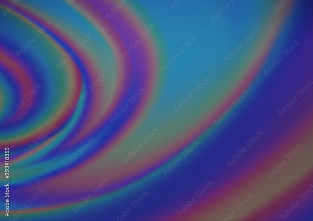 Dark BLUE vector blurred and colored background. Modern geometrical abstract illustration with gradient. The elegant pattern for brand book.