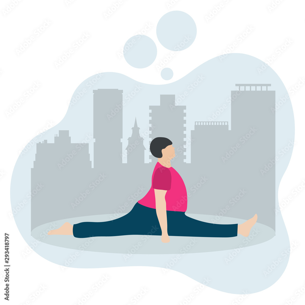 People sport yoga website Healthy lifestyle