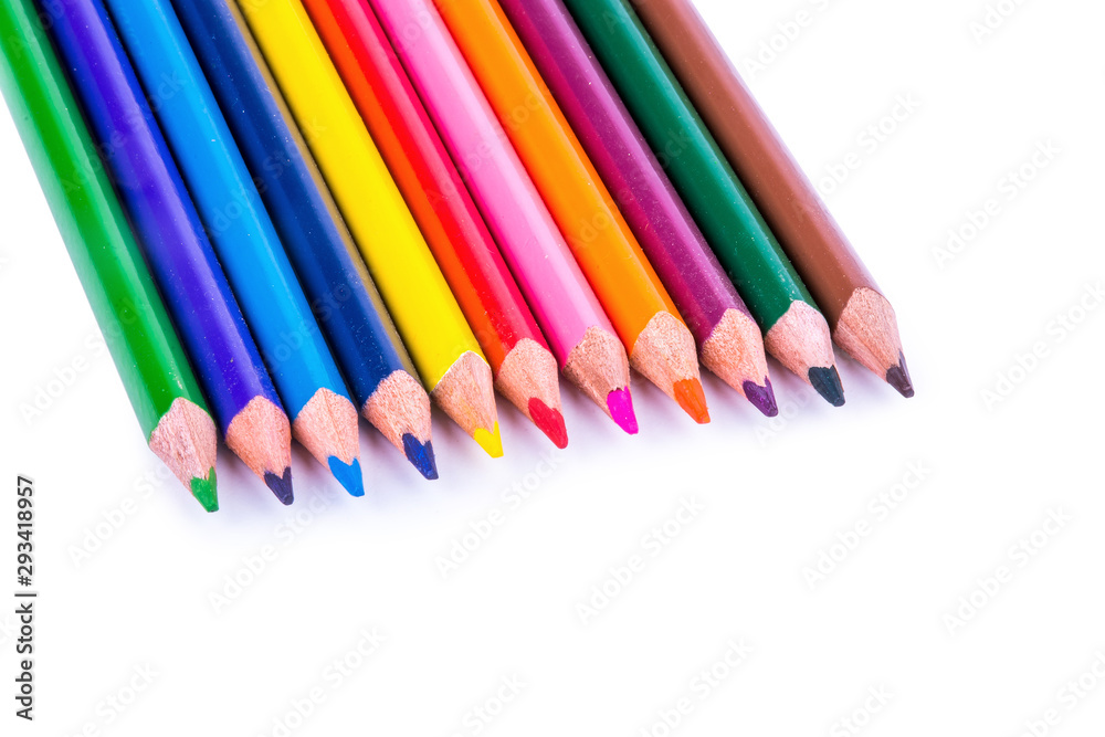 Color Pencil Isolated On White Background Color Pencil Isolated On White Background
