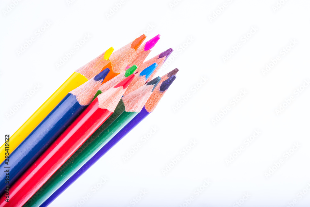 Color Pencil Isolated On White Background Color Pencil Isolated On White Background