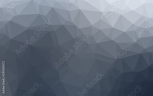 Light BLUE vector polygon abstract layout. Shining illustration  which consist of triangles. Template for your brand book.