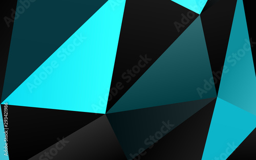 Light BLUE vector blurry triangle pattern. A completely new color illustration in a vague style. Template for a cell phone background.