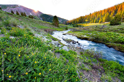 Sunrise over Henson Creek photo
