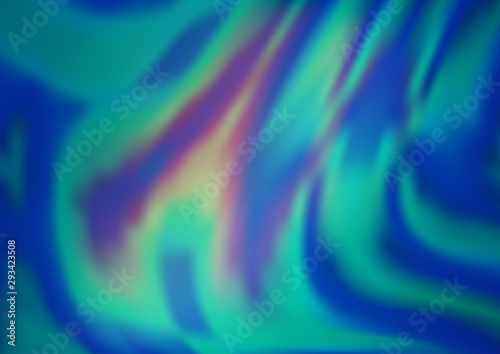 Light BLUE vector background with bent ribbons. Colorful abstract illustration with gradient lines. A completely new template for your business design.