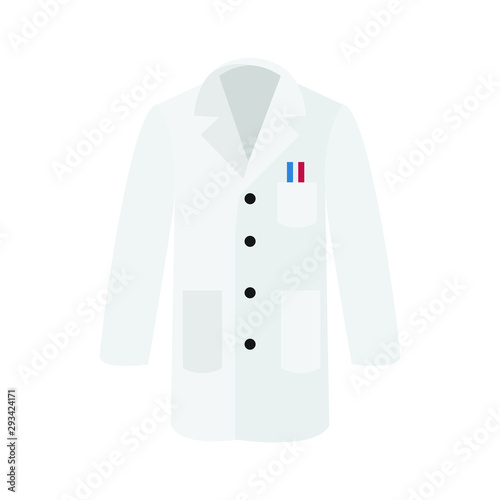 Lab coat laboratory vector emoji