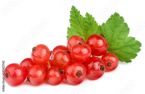 Currant berries isolated on white background