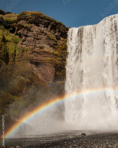 Iceland  Skogafoss waterfall