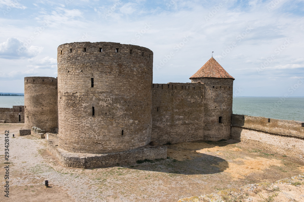 view to Akkerman fortress which is on the bank of the Dniester estuary, in Odessa region. view to Akkerman fortress which is on the bank of the Dniester estuary, in Odessa region.