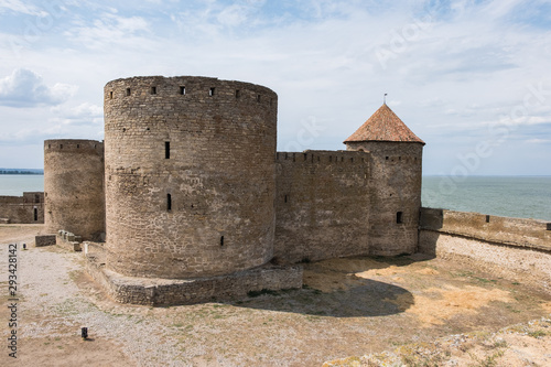 view to Akkerman fortress which is on the bank of the Dniester estuary, in Odessa region.
