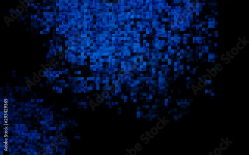 Dark BLUE vector template with crystals, rectangles. Abstract gradient illustration with rectangles. Modern template for your landing page.