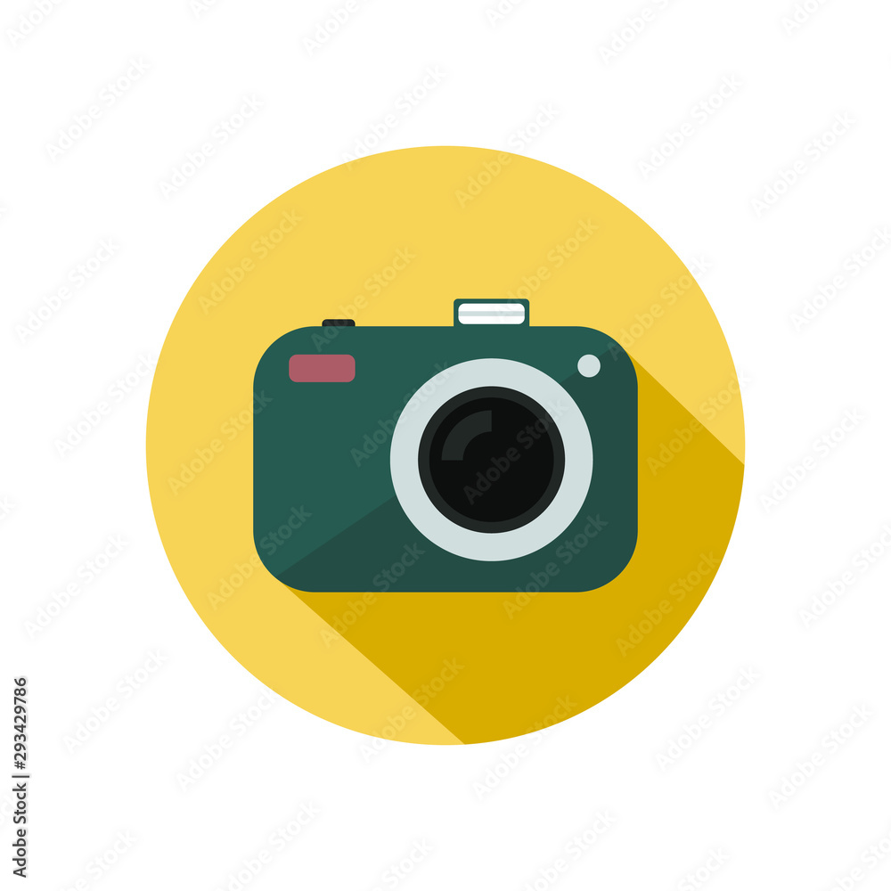 Camera flat icon, universal icon for web Camera flat icon, universal icon for web