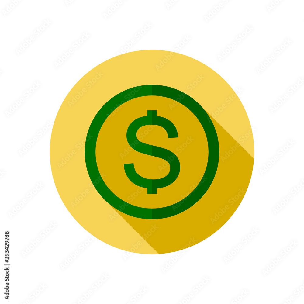 coin flat icon, universal icon for web coin flat icon, universal icon for web
