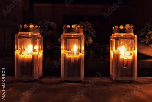 Votive Candles at All Saint's Day
