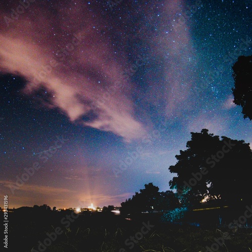 Milchstraße Sterne Himmel Nacht Dämmerung Light Sternenhimmel