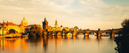 Charles Bridge Prague in Czech Republic.