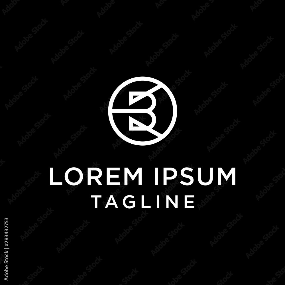 initial letter logo OB, BO logo template initial letter logo OB, BO logo template