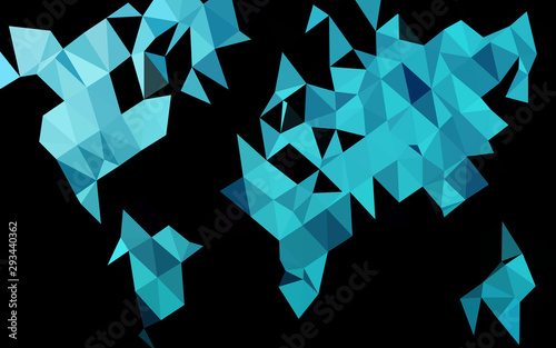Light BLUE vector low poly layout. Shining colored illustration in a Brand new style. Template for your brand book.