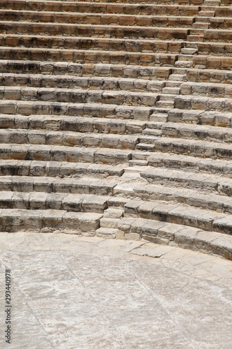Ancient amphitheatre in Kourion, Cyprus, a vertical picture Fototapet