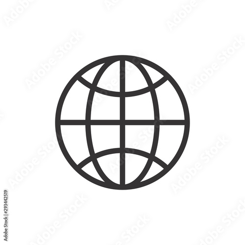 Globe Icon Vector Illustration