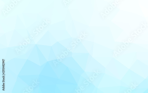 Light BLUE vector polygon abstract layout. Geometric illustration in Origami style with gradient. Completely new template for your business design.