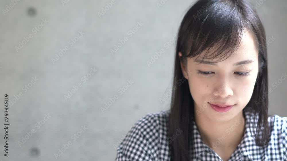 Young woman using laptop computer