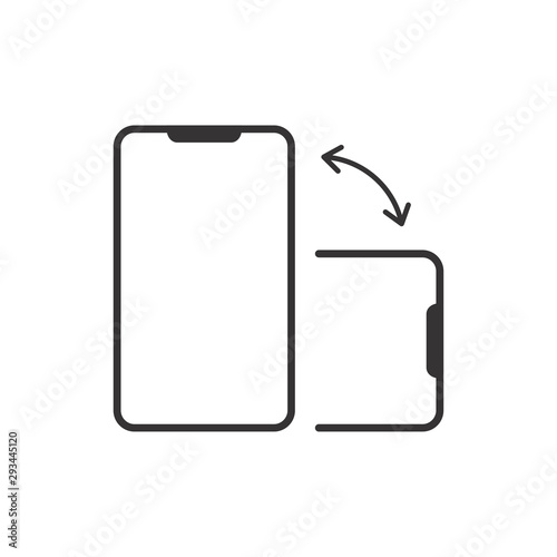 Phone Rotate Icon Vector Ilustration. Logo Template