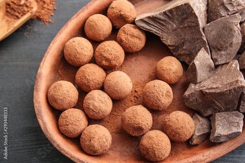 Delicious chocolate truffle...