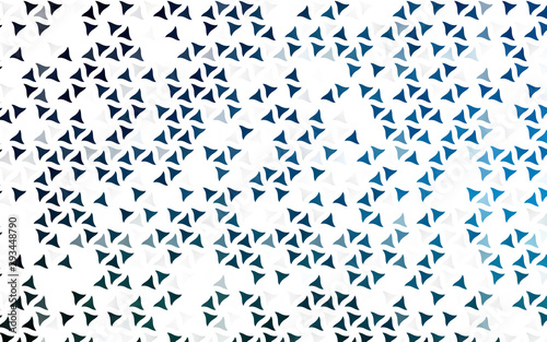 Light BLUE vector seamless layout with lines, triangles. Abstract gradient illustration with triangles. Template for business cards, websites.