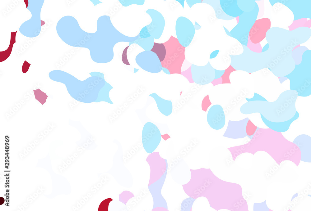Light Blue, Red vector background with abstract forms. Light Blue, Red vector background with abstract forms.