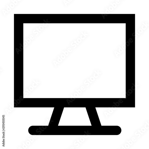 monitor outline icon vectors
