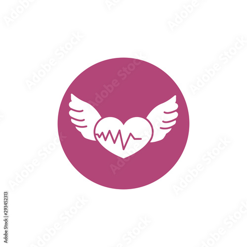 heartbeat wings breast cancer awareness