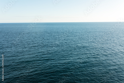 Fototapeta Naklejka Na Ścianę i Meble -  Summer daytime seascape of Crimea, Yalta Blue surface