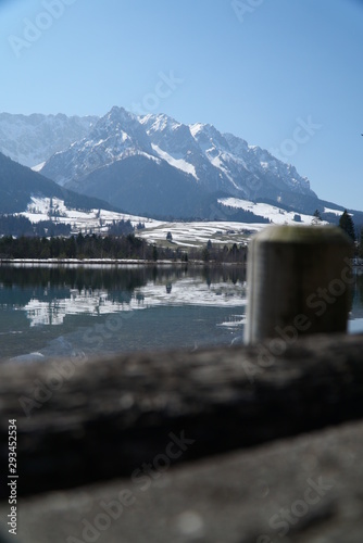 Berge Sommer Nahrung Winter Schnee Eis Leben Genießen See Fluss Bayern