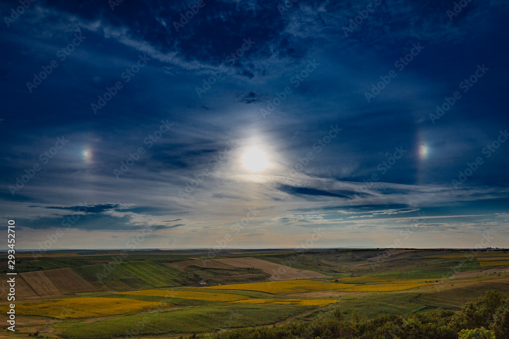 Fototapeta premium Sun dog on a summer afternoon