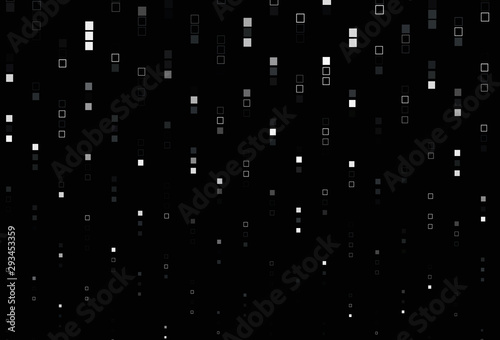 Light Black vector backdrop with lines, rectangles.