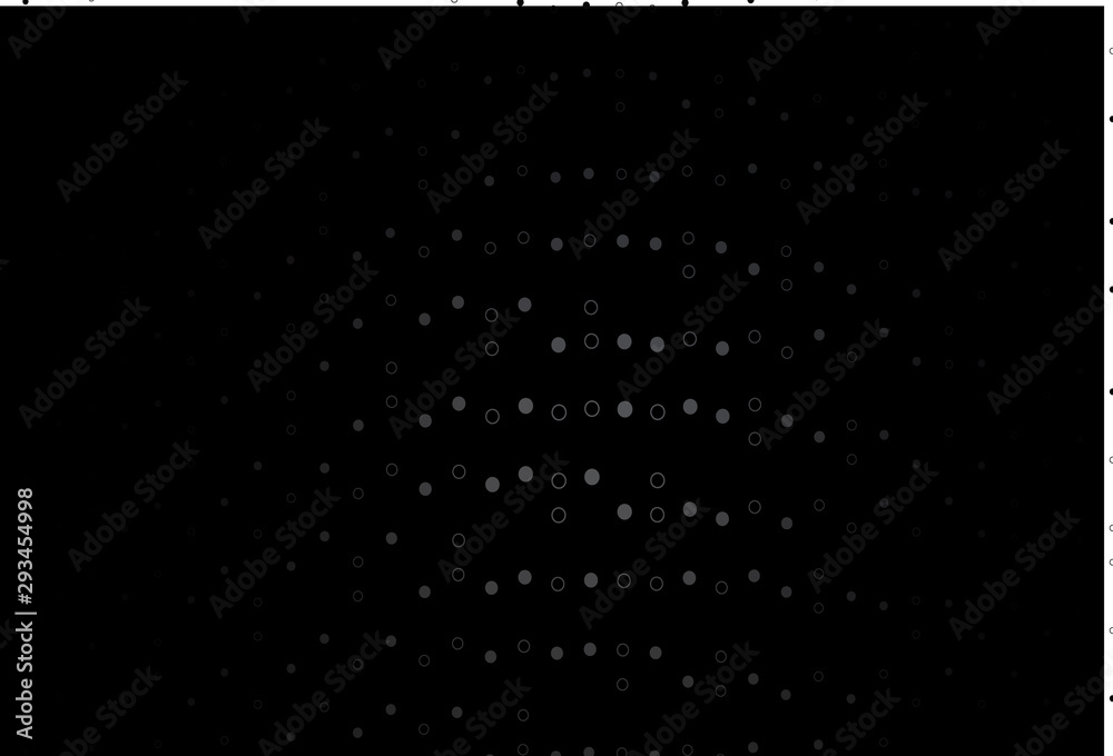 Dark Black vector layout with circle shapes. Dark Black vector layout with circle shapes.