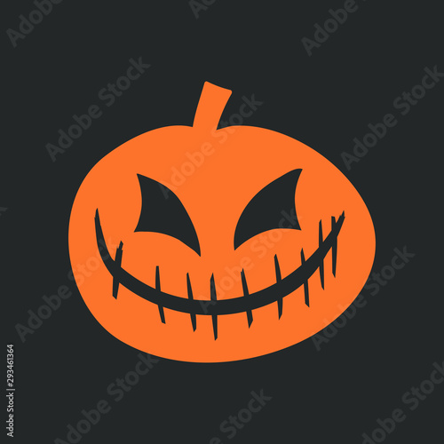 Halloween pumpkin isolated ...