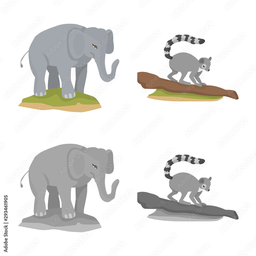 Isolated object of nature and fun logo. Collection of nature and entertainment stock symbol for web. Isolated object of nature and fun logo. Collection of nature and entertainment stock symbol for web.