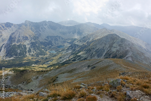 Panoramic view from Musala peak, Rila mountain, Bulgaria