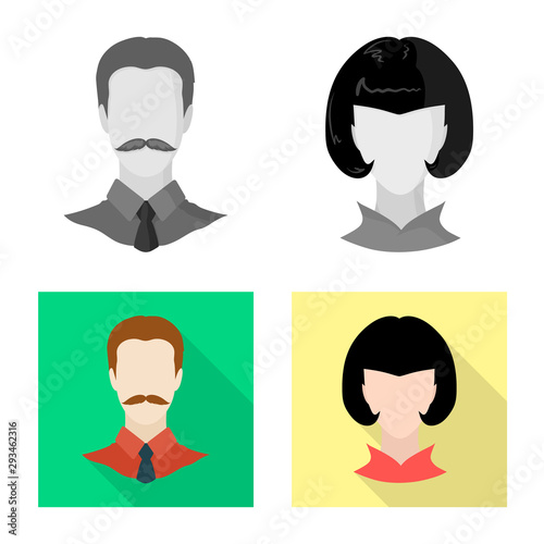 Vector design of professional and photo logo. Collection of professional and profile stock vector illustration.